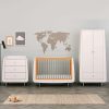 Snuzkot * | Snuzkot Cotbed Range With Wardrobe & Changing Unit Grey Top Sell