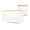 Nursery Furniture * | Wedmore 2 Piece Cotbed Set With Nursery Dresser Changer White/Natural Wholesale