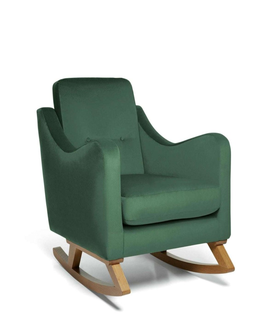 Nursery Furniture * | Bowdon Nursing Chair Emerald Velvet Typical Style