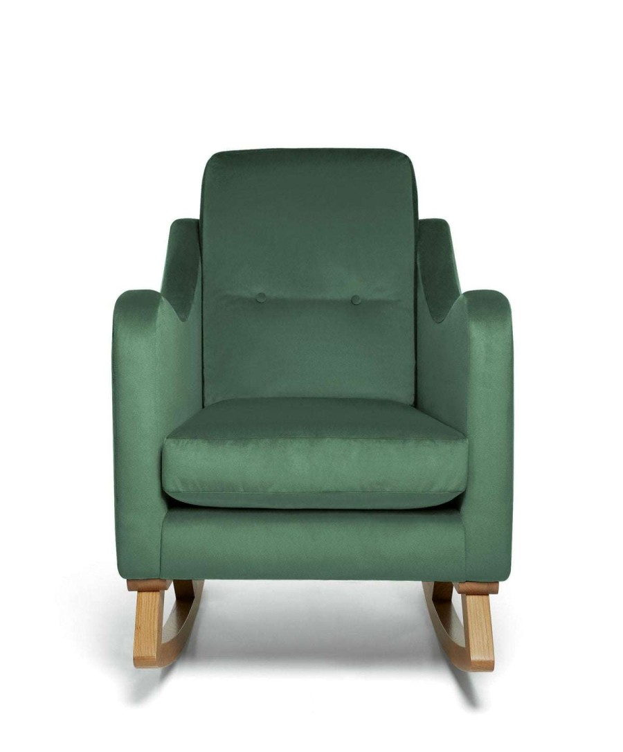 Nursery Furniture * | Bowdon Nursing Chair Emerald Velvet Typical Style