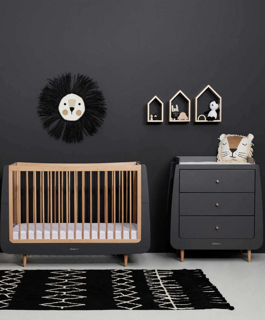 Snuzkot * | Snuzkot Cotbed & Changing Unit Set Slate Gift Selection