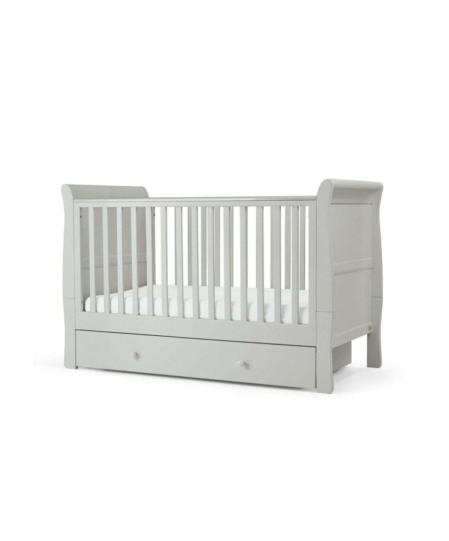 Furniture Collections * | Mia Cotbed Set With Cot Top Changer Stone Grey Sale