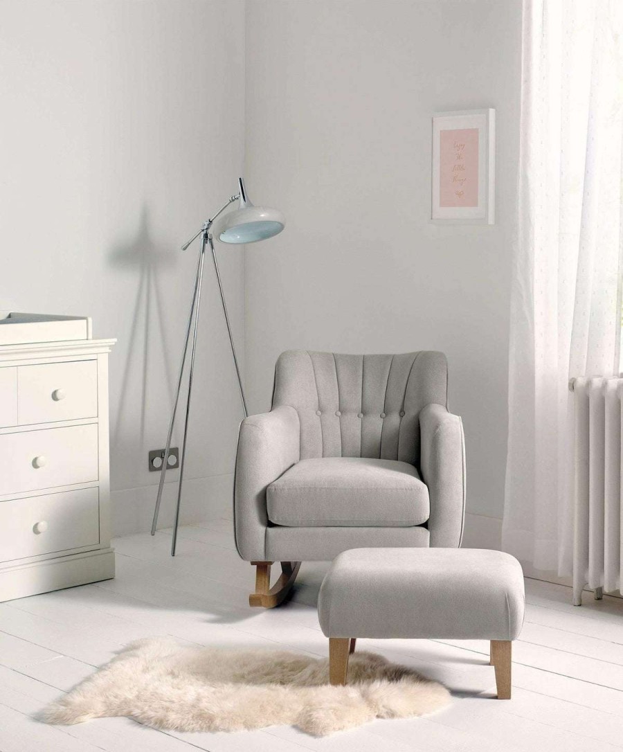 Hilston * | Hilston Nursing Chair & Stool Set Grey Sale Online